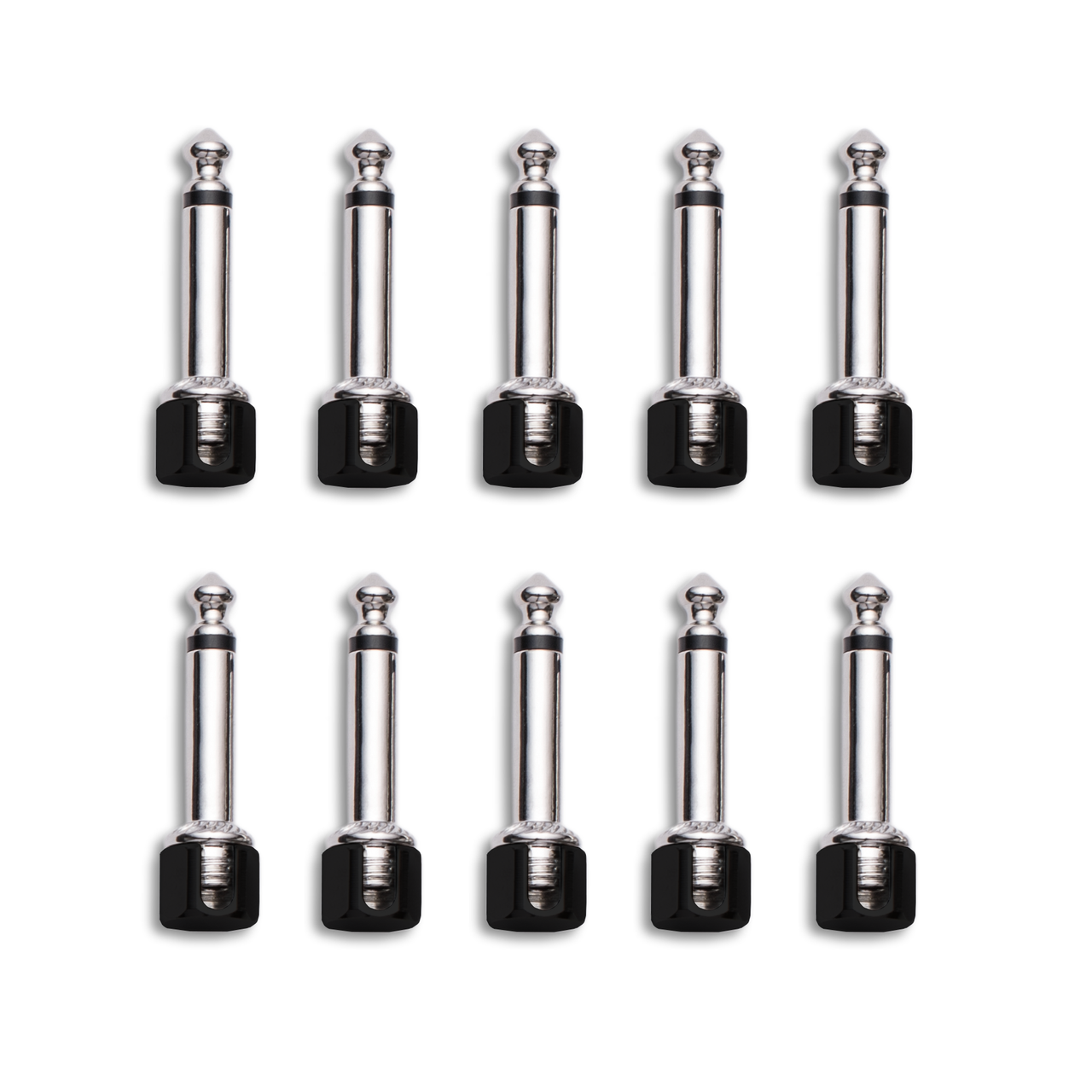 10 x Evidence Audio Right angled SIS Plug - Black