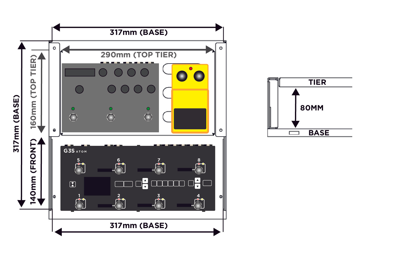 The GigRig Pedalboard: Small Single Tier