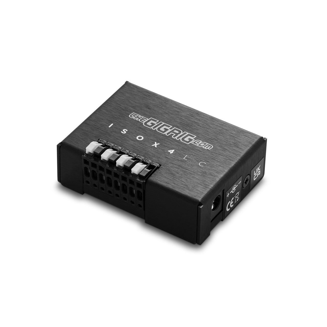 The GigRig Isolator V2 ISO 4 LC: 9v Power in side view