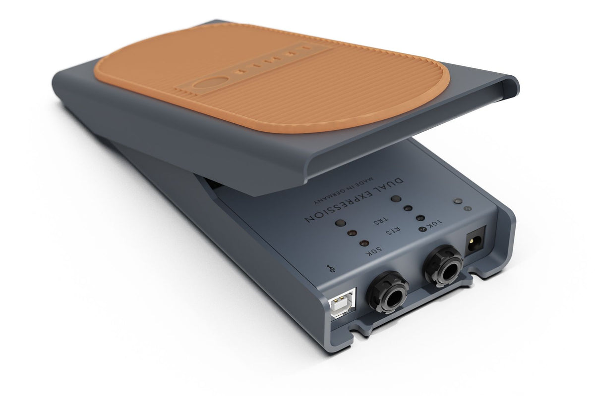volume pedal midi Lehle Dual Expression brand|DECO Farbe:Weiss / Karmesinrot OrbusVR - How to