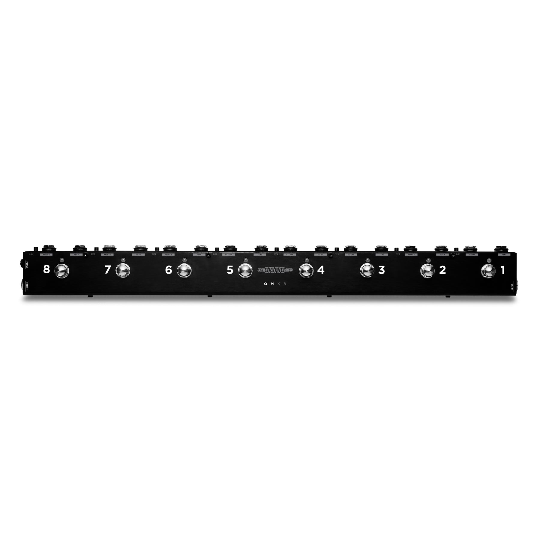 The GigRig Quartermaster QMX8 Loop Switcher for Guitar Effects Pedals