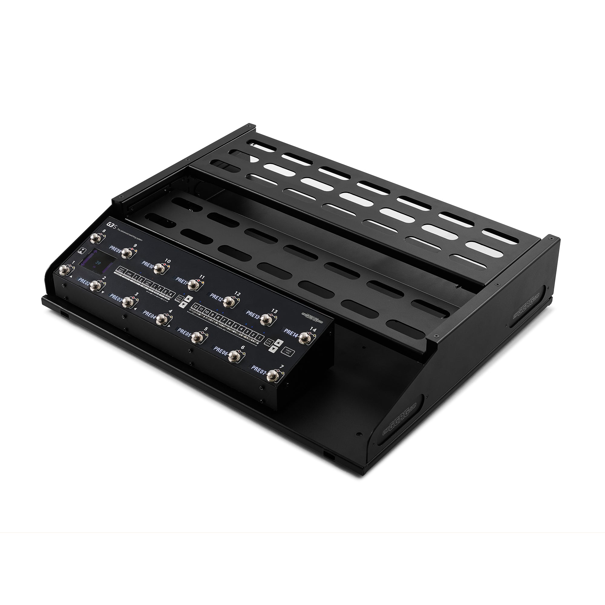 The GigRig Large Double Tier Pedalboard with G3S Switching system ( not included)