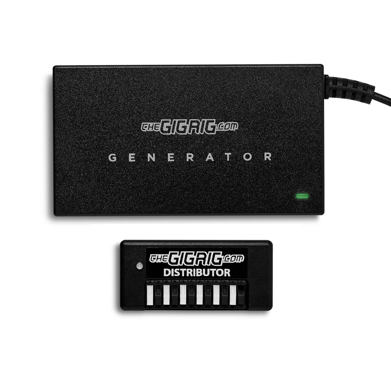 The GigRig Modular Power Base Pack 1: 1 x Generator ( UK Power Lead) + 1 x Distributor ( 6 X DC leads Included)