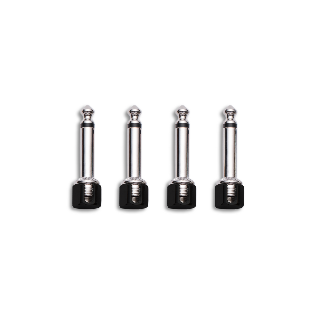 4 x Evidence Audio Right-Angled SIS Plug with Black Cap