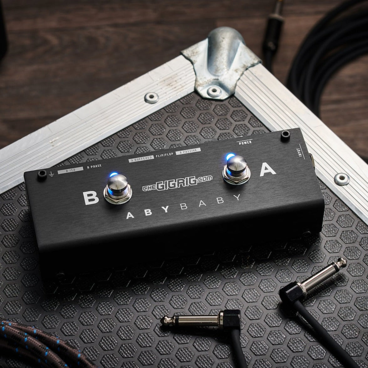 TheGigRig Aby Baby is the ultimate compact ABY signal switcher