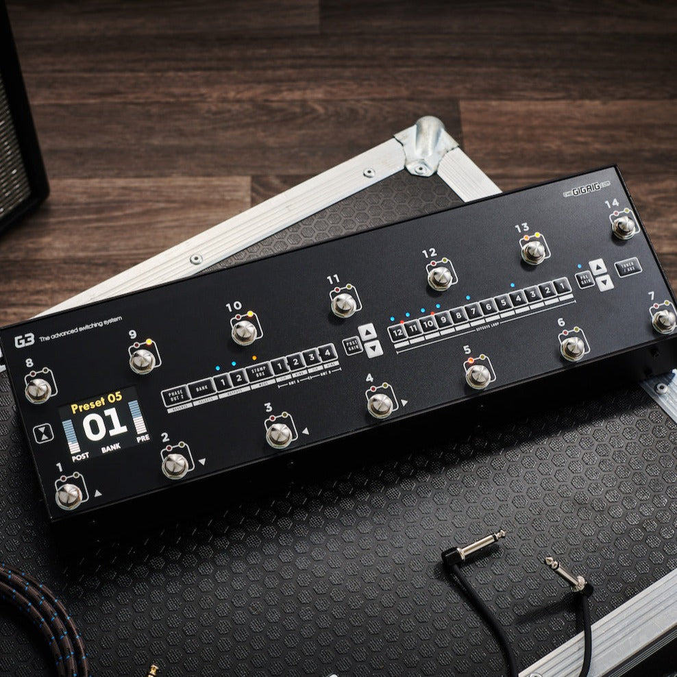 The GigRig G3S Switching System for your Guitar Effects Pedals
