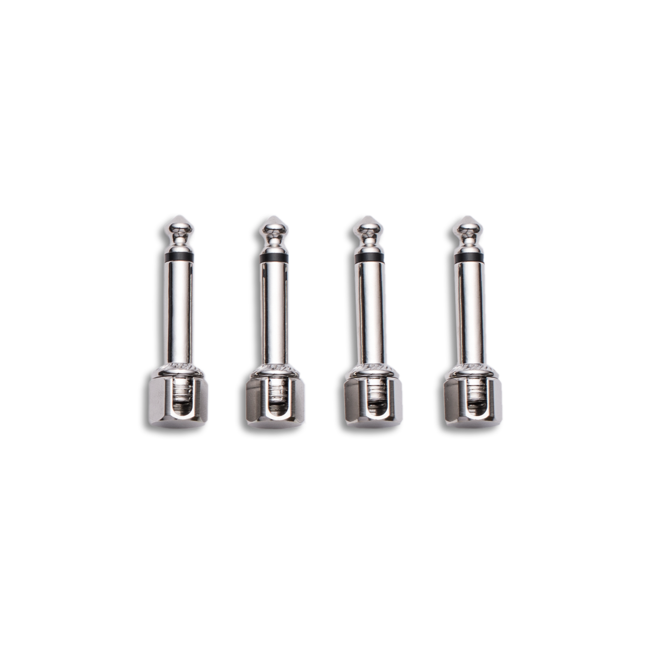 4 x Evidence Audio Right-Angled SIS Plug with Silver Cap