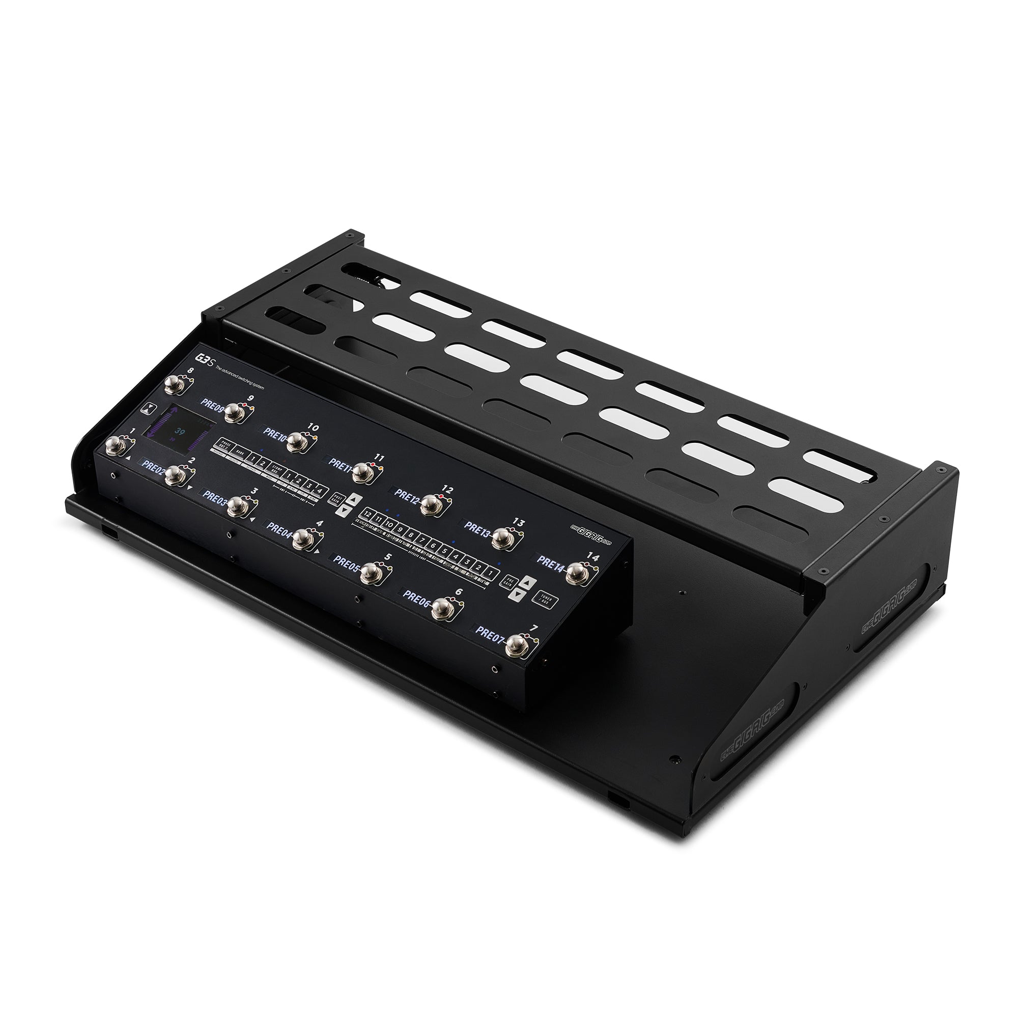 The GigRig Pedalboard : Large Single Tier with Full Width Tier installed ( G3S for display only) 
